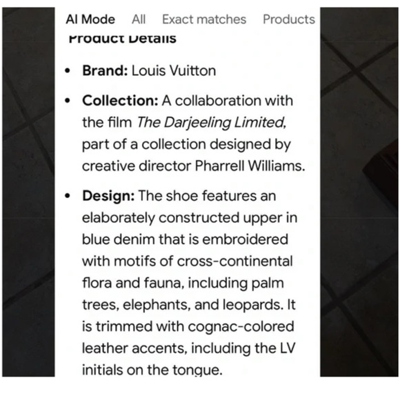 Louis Vuitton LV X the DARJEELING limited edition trainer size 11 fits 12 - Picture 9 of 9